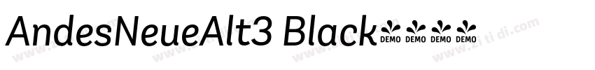 AndesNeueAlt3 Black字体转换